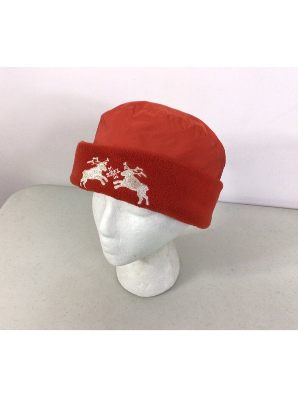 Bogner Fleece Ski Hat Beanie Embroidered Deer Womens One Size